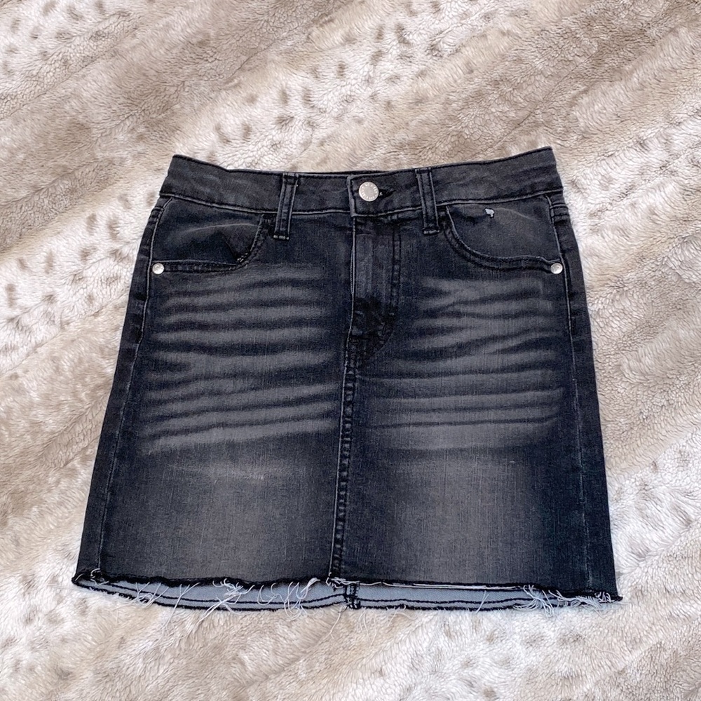 art class Girls Black Jean Skirt, Size L